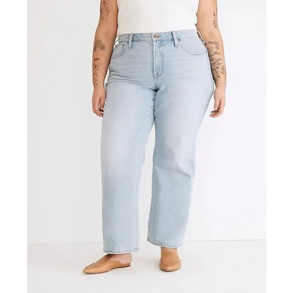 Madewell The Plus Perfect Vintage Wide Leg Crop Jean Edmunds Wash NEW Size 26W