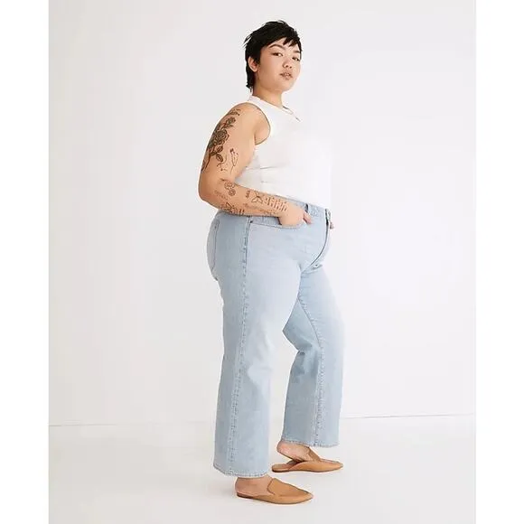 Madewell The Plus Perfect Vintage Wide Leg Crop Jean Edmunds Wash NEW Size 26W
