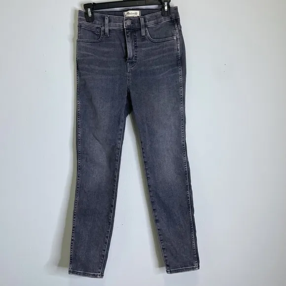 MADWELL 10in high rise skinny crop jeans