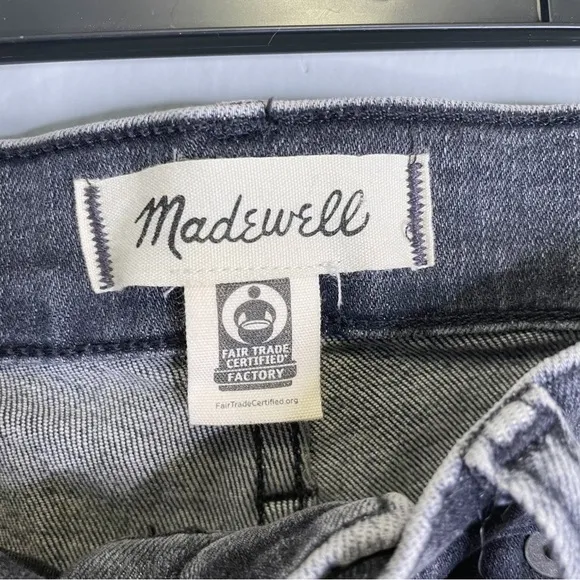 MADWELL 10in high rise skinny crop jeans