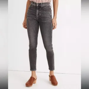 MADWELL 10in high rise skinny crop jeans
