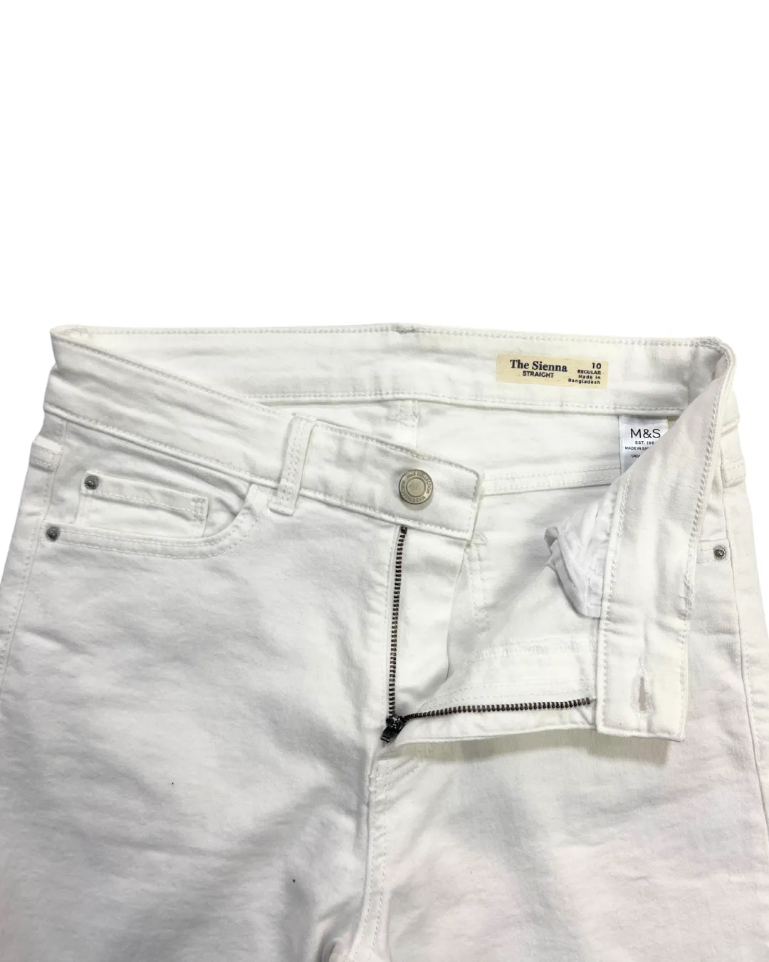 M&S White Slim-Fit Jeans