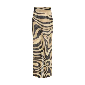 Marble print midi Skirt