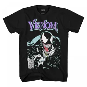 Marvel Men's Short Sleeve Venom Graphic T-Shirt