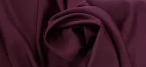 Medium Weight Delustered Satin Burgundy