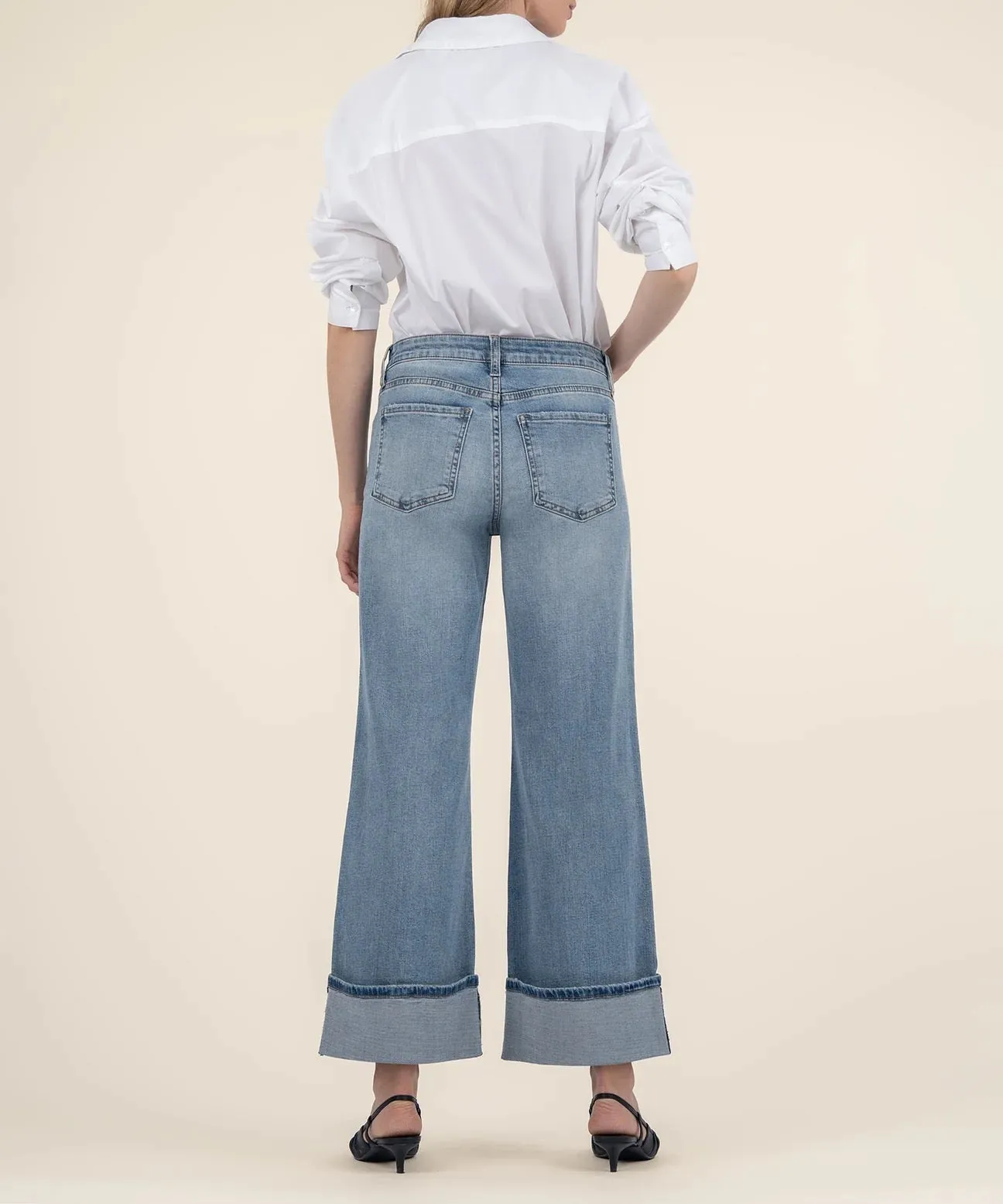 Meg High Rise Fab Ab Wide Leg Jeans