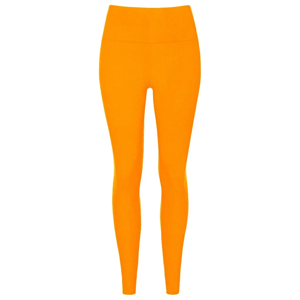 Melon Micro Rib Wide Band Legging