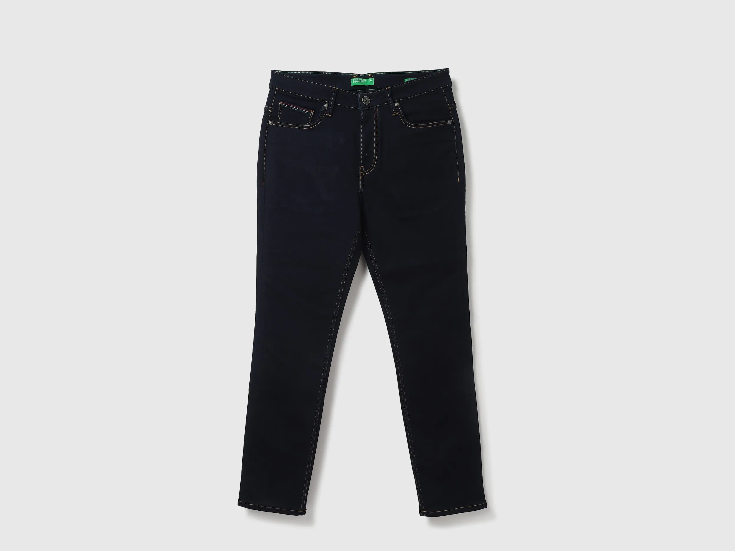 Men Solid Low Crotch Jeans