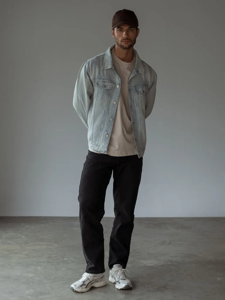 MEN STRAIGHT JEAN  - BLACK VINTAGE