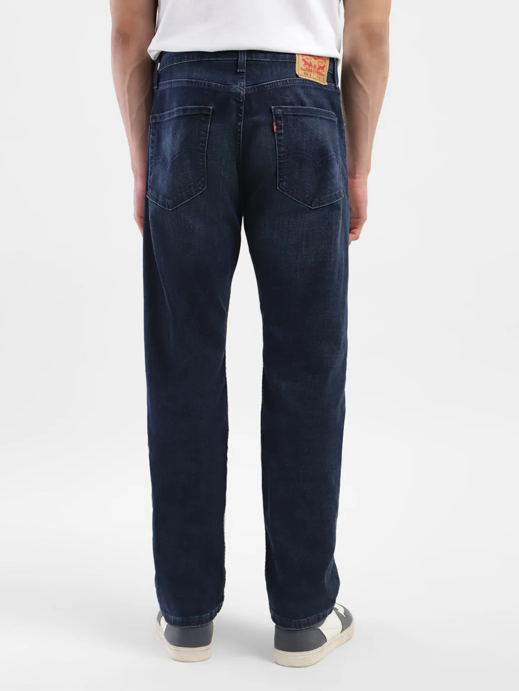 Men's 551 Blue Loose Straight Fit Mid Rise Jeans