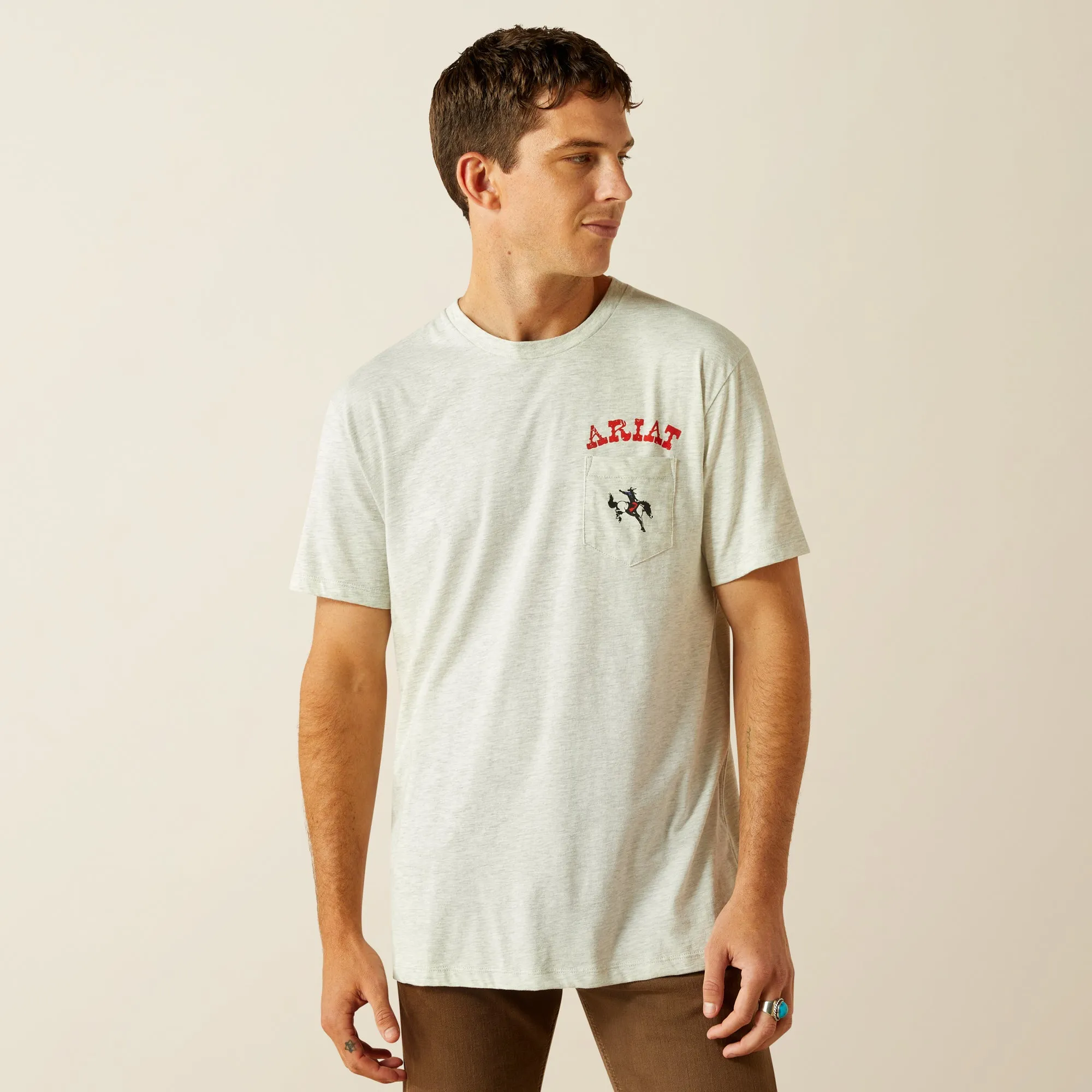 Men's Ariat Bronc Pocket T-Shirt - 10058895