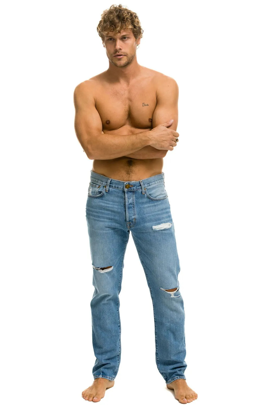 MEN'S CLASSIC STRAIGHT LEG DENIM JEAN - SUPER LIGHT