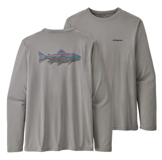 Men's Long-Sleeved Capilene Cool Daily Fish Graphic Shirt