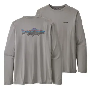 Men's Long-Sleeved Capilene Cool Daily Fish Graphic Shirt