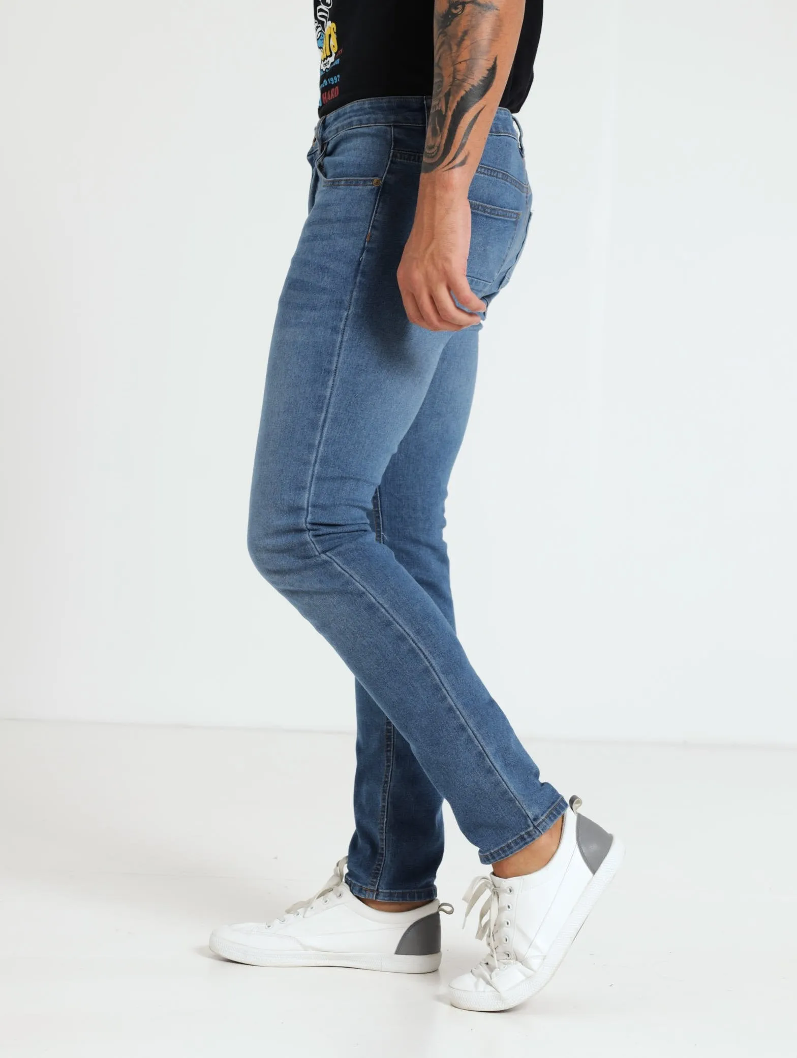 Men's Mid Wash Skinny Denim Jean