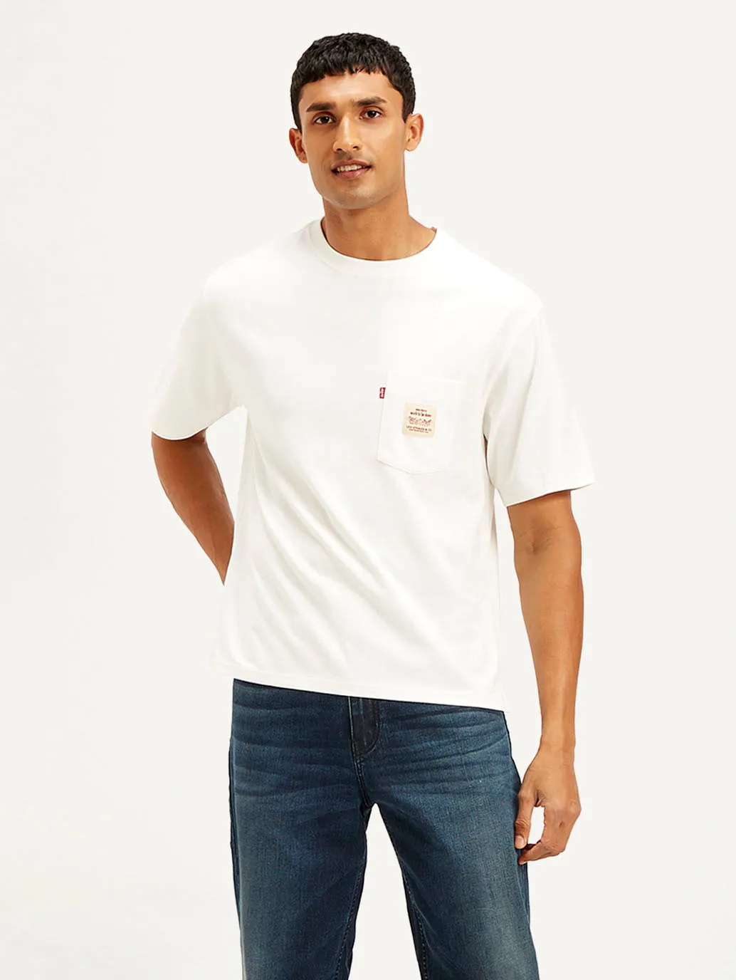 Men's Solid Crew Neck T-Shirt