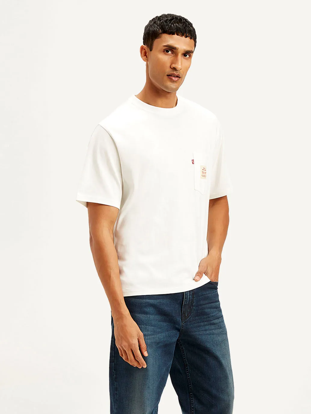 Men's Solid Crew Neck T-Shirt