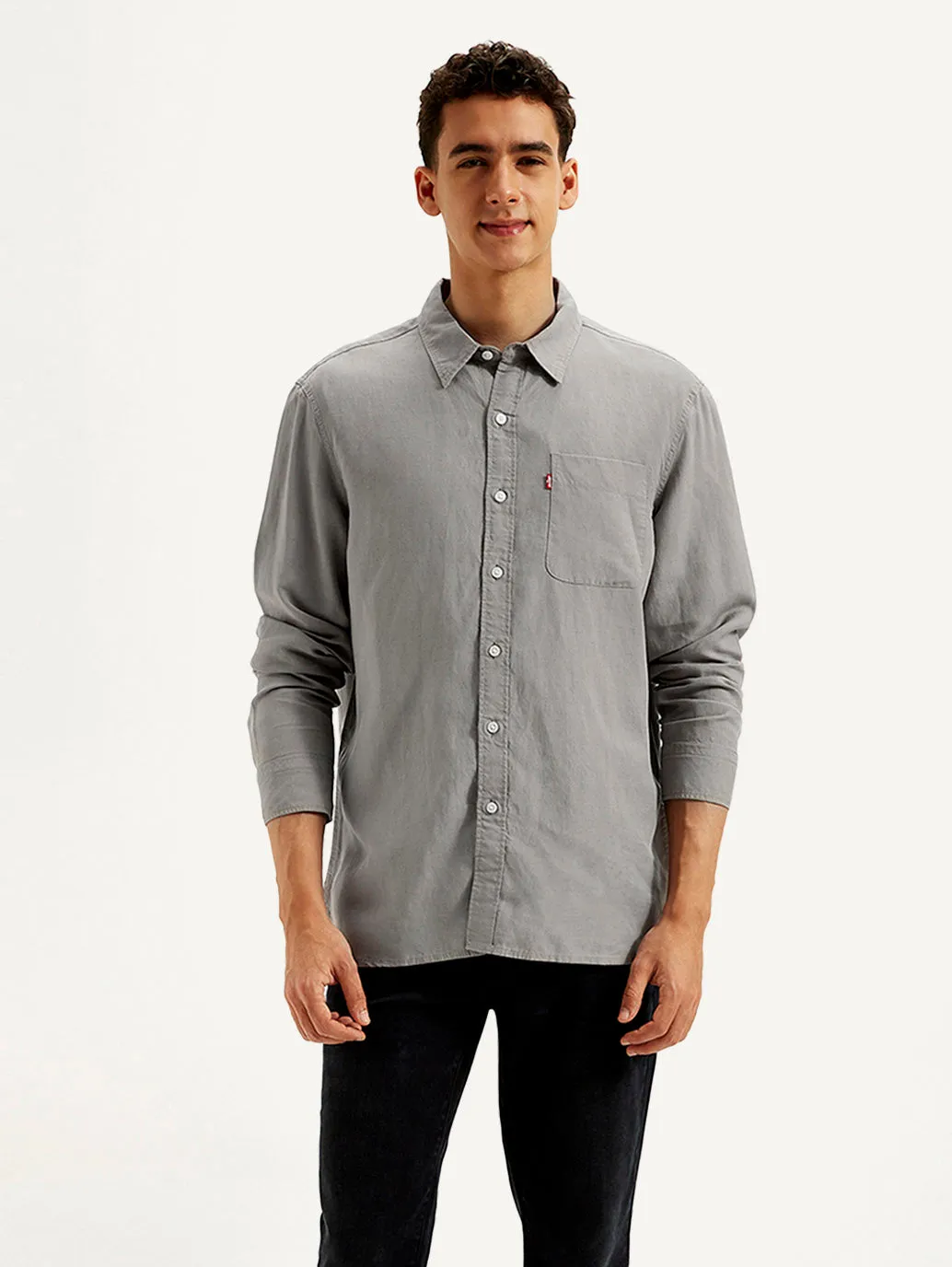 Men's Solid Slim Fit Linen Shirt