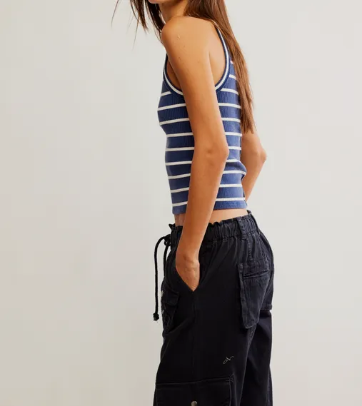 Mia Tank Stripe / Navy Combo