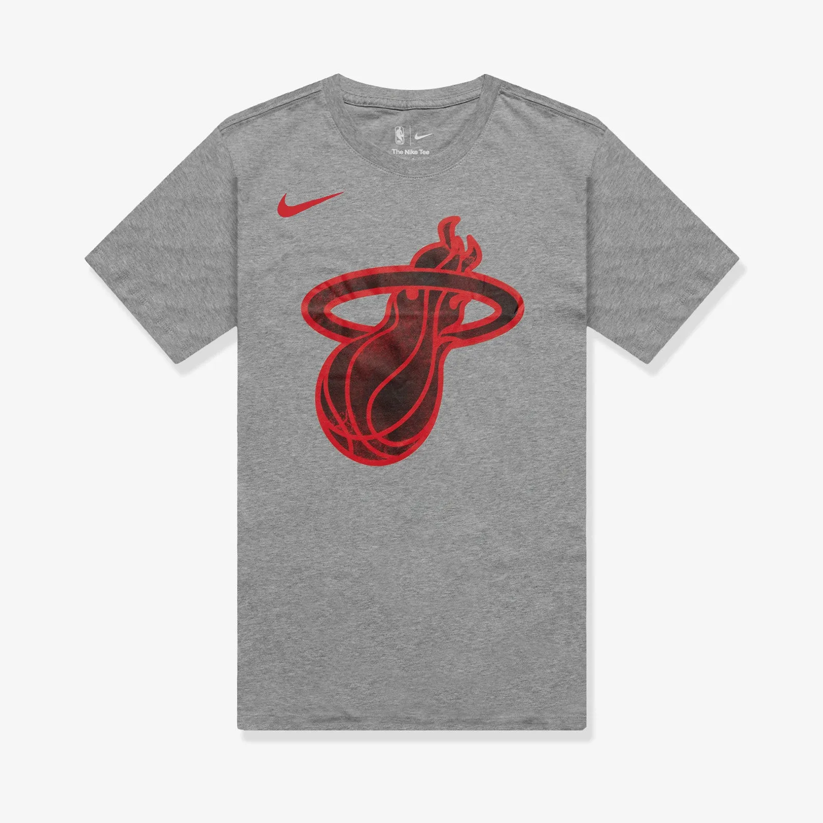 Miami Heat City Edition NBA Logo T-Shirt - Grey