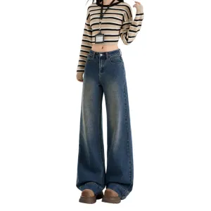 Mid Waist Elastic Stretch Flared Jeans