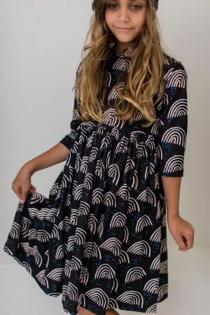 Mila & Rose Midnight Rainbow Twirl Dress