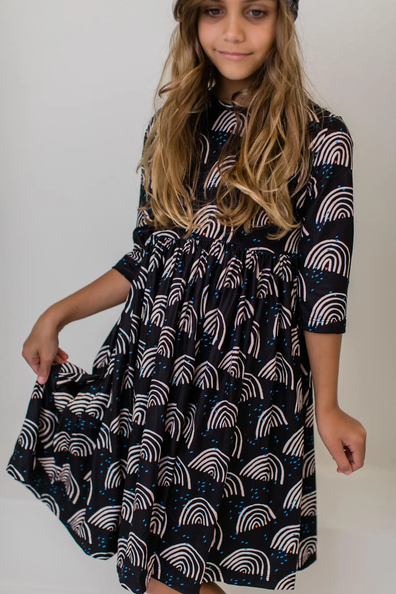 Mila & Rose Midnight Rainbow Twirl Dress