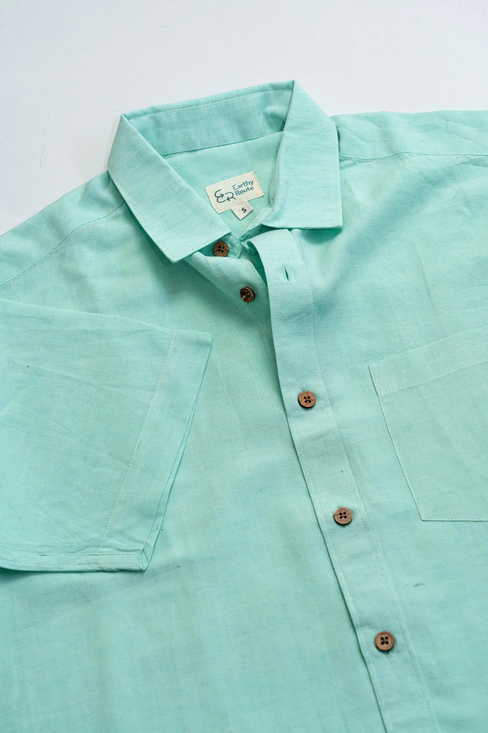 Mint Green · Half Sleeve Shirt