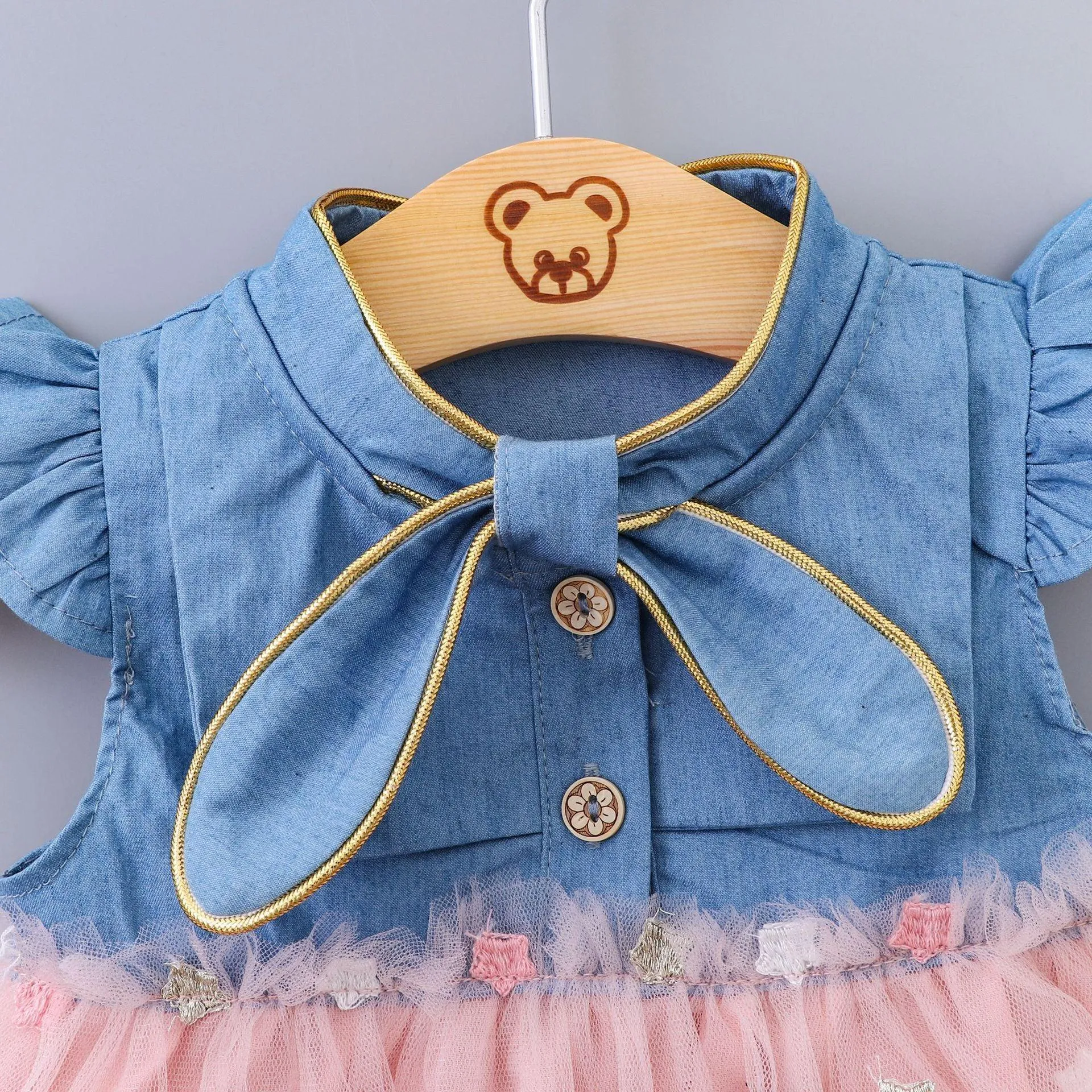 Modern Cool Design Baby Girl Tulle Toddler Dresses Infant Clothing Party tutu Dress 0-2Y For Girls In Elegant Princess Design