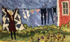 Modern Wash - 25" x 15.5" Rug Hooking Pattern or Kit