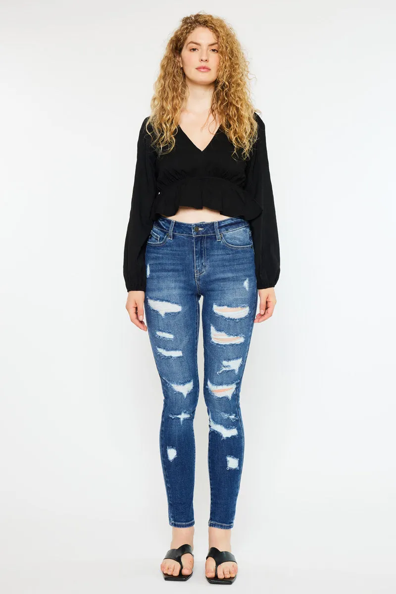 Monroe High Rise Super Skinny Jeans - Curvy