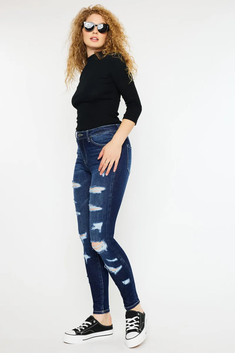 Monroe High Rise Super Skinny Jeans - Curvy