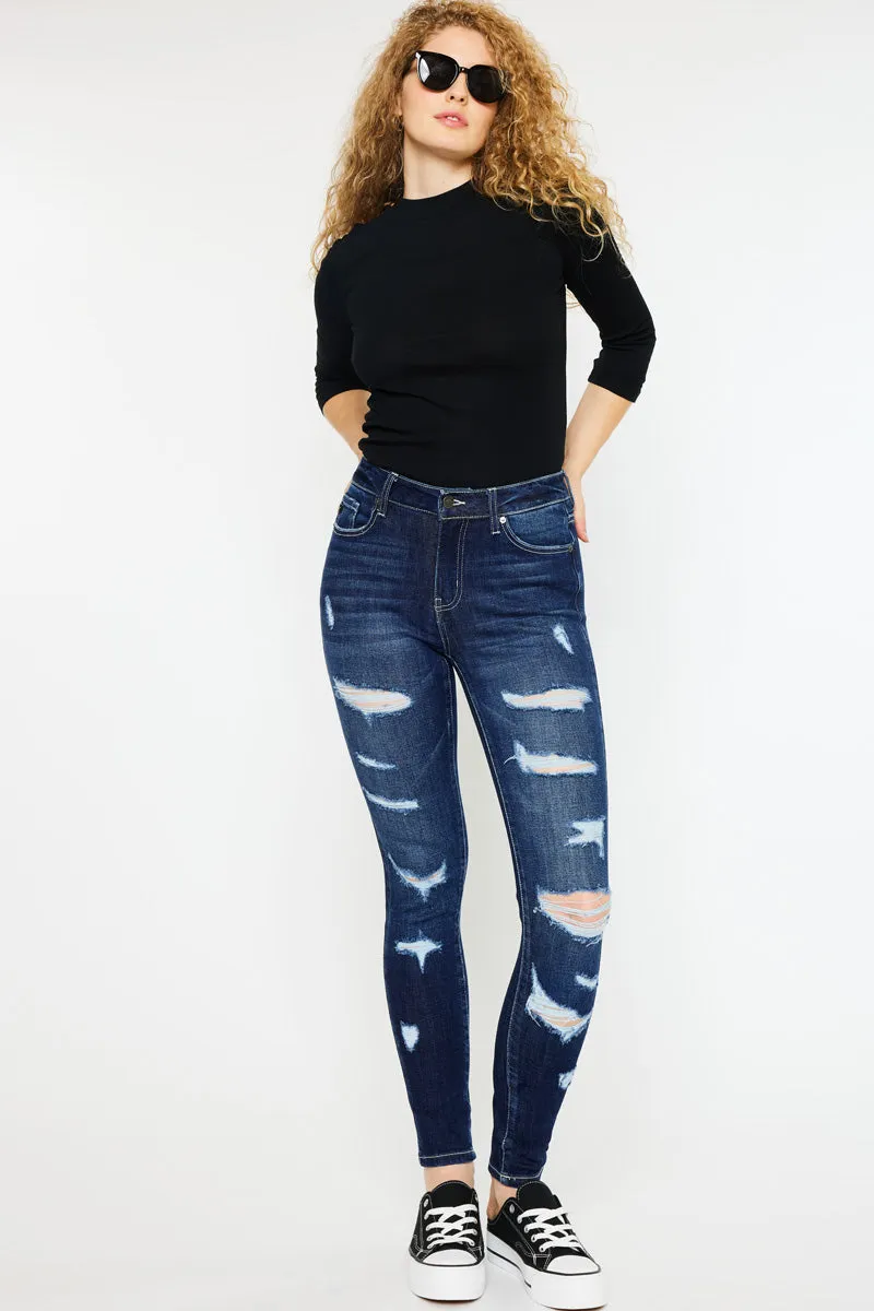 Monroe High Rise Super Skinny Jeans - Curvy