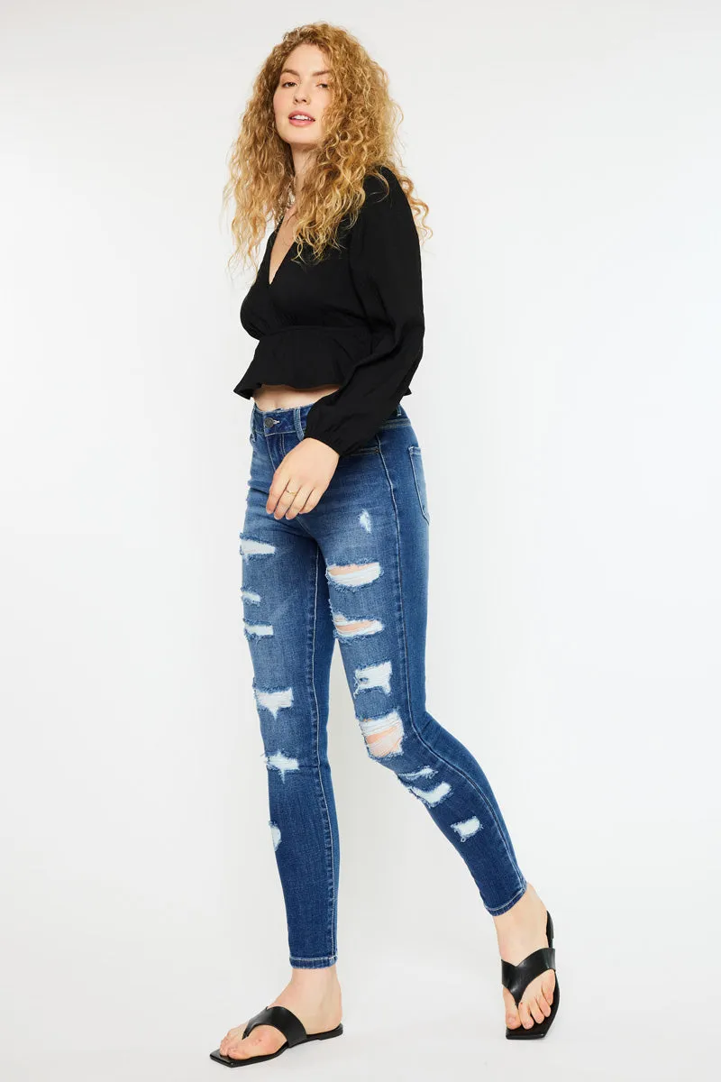 Monroe High Rise Super Skinny Jeans - Curvy