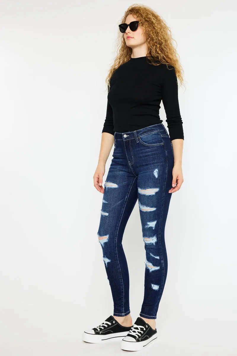 Monroe High Rise Super Skinny Jeans - Curvy