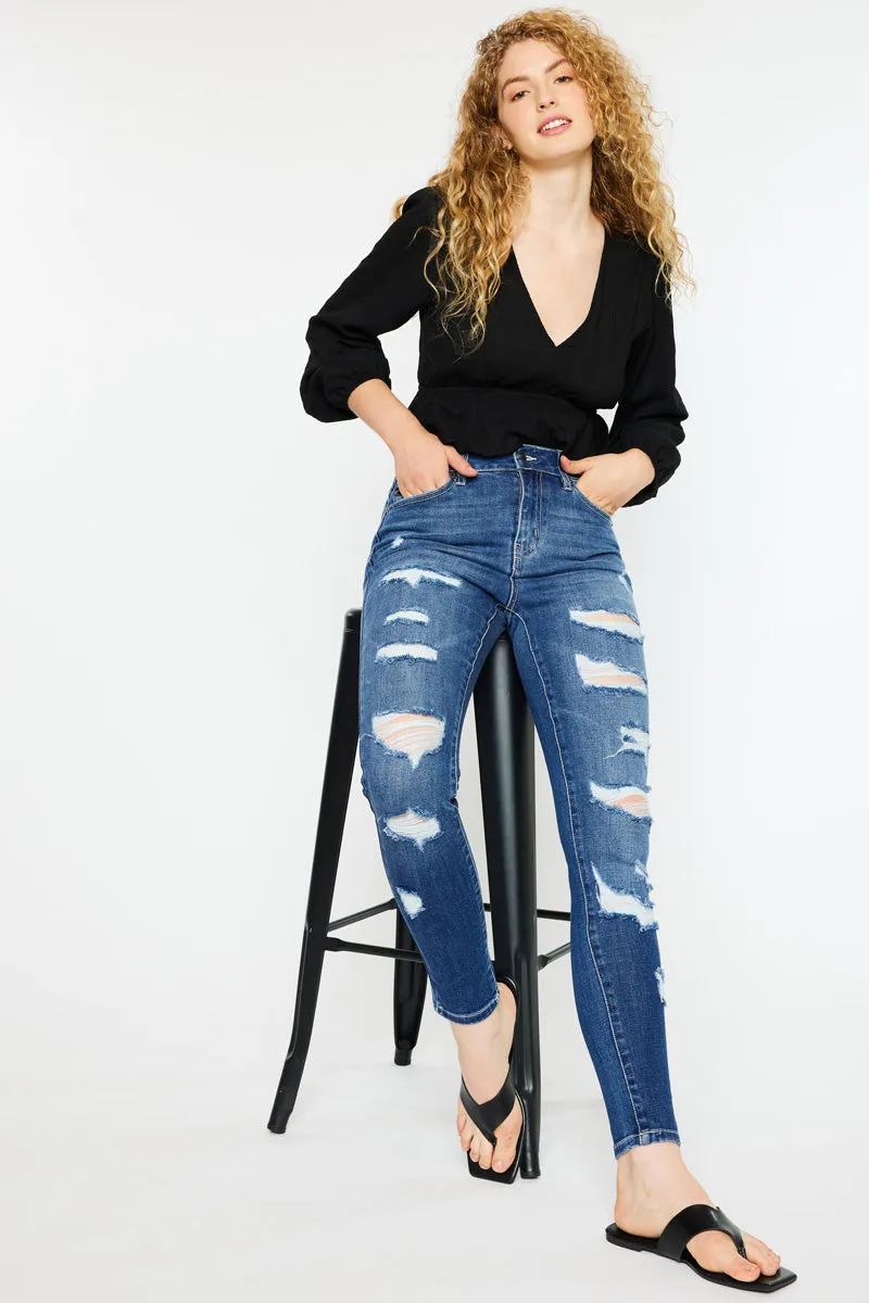 Monroe High Rise Super Skinny Jeans - Curvy