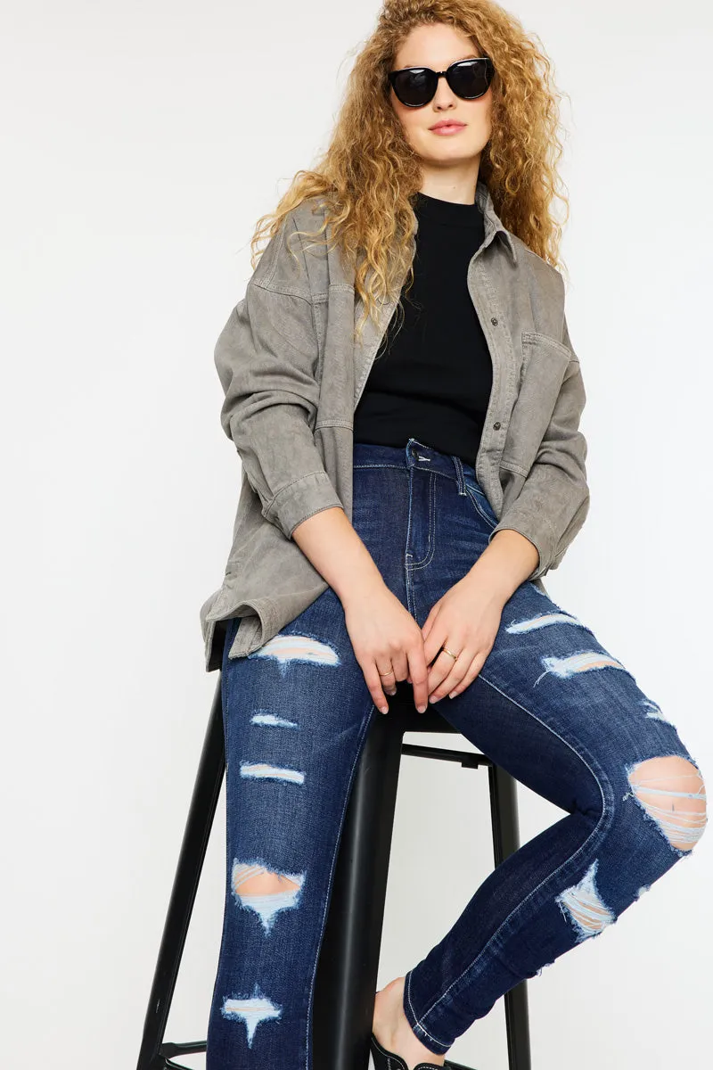 Monroe High Rise Super Skinny Jeans - Curvy