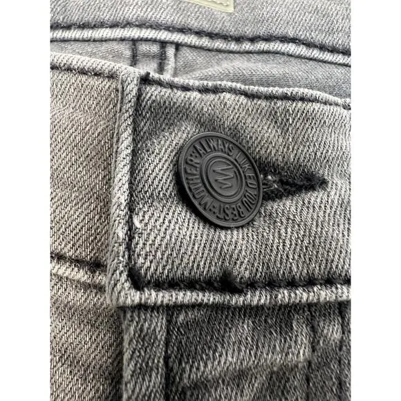 MOTHER The Dropout Ankle Jean in Last Chance Saloon SIze 28 Gray Stretch Denim