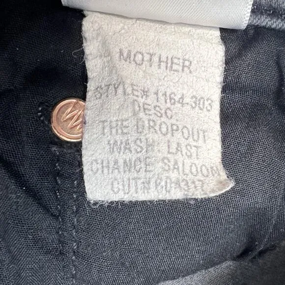 MOTHER The Dropout Ankle Jean in Last Chance Saloon SIze 28 Gray Stretch Denim