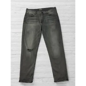 MOTHER The Dropout Ankle Jean in Last Chance Saloon SIze 28 Gray Stretch Denim
