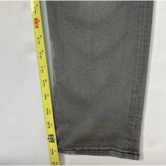 MOTHER The Dropout Ankle Jean in Last Chance Saloon SIze 28 Gray Stretch Denim
