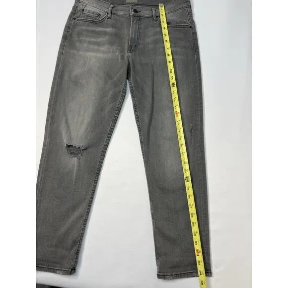 MOTHER The Dropout Ankle Jean in Last Chance Saloon SIze 28 Gray Stretch Denim
