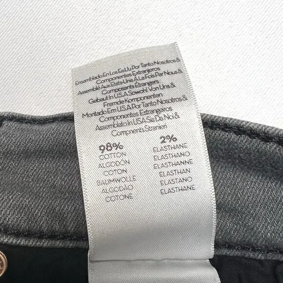 MOTHER The Dropout Ankle Jean in Last Chance Saloon SIze 28 Gray Stretch Denim