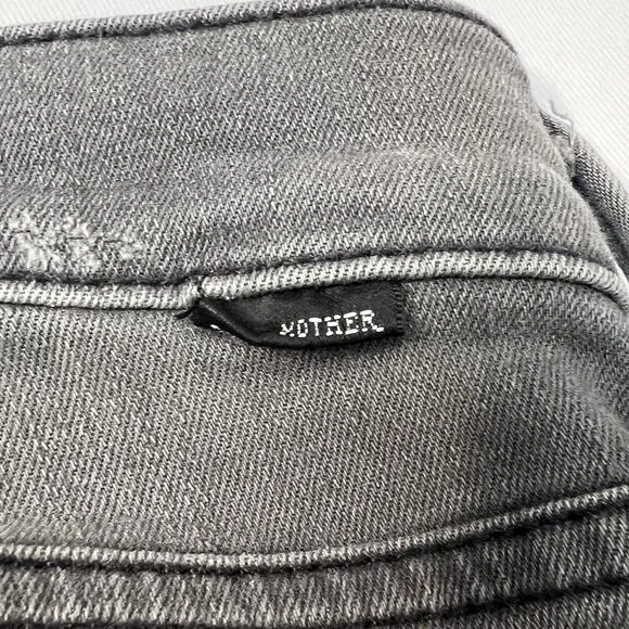 MOTHER The Dropout Ankle Jean in Last Chance Saloon SIze 28 Gray Stretch Denim