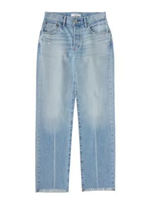 Moussy Vintage MV Cumberland Straight Jeans in Light Blue