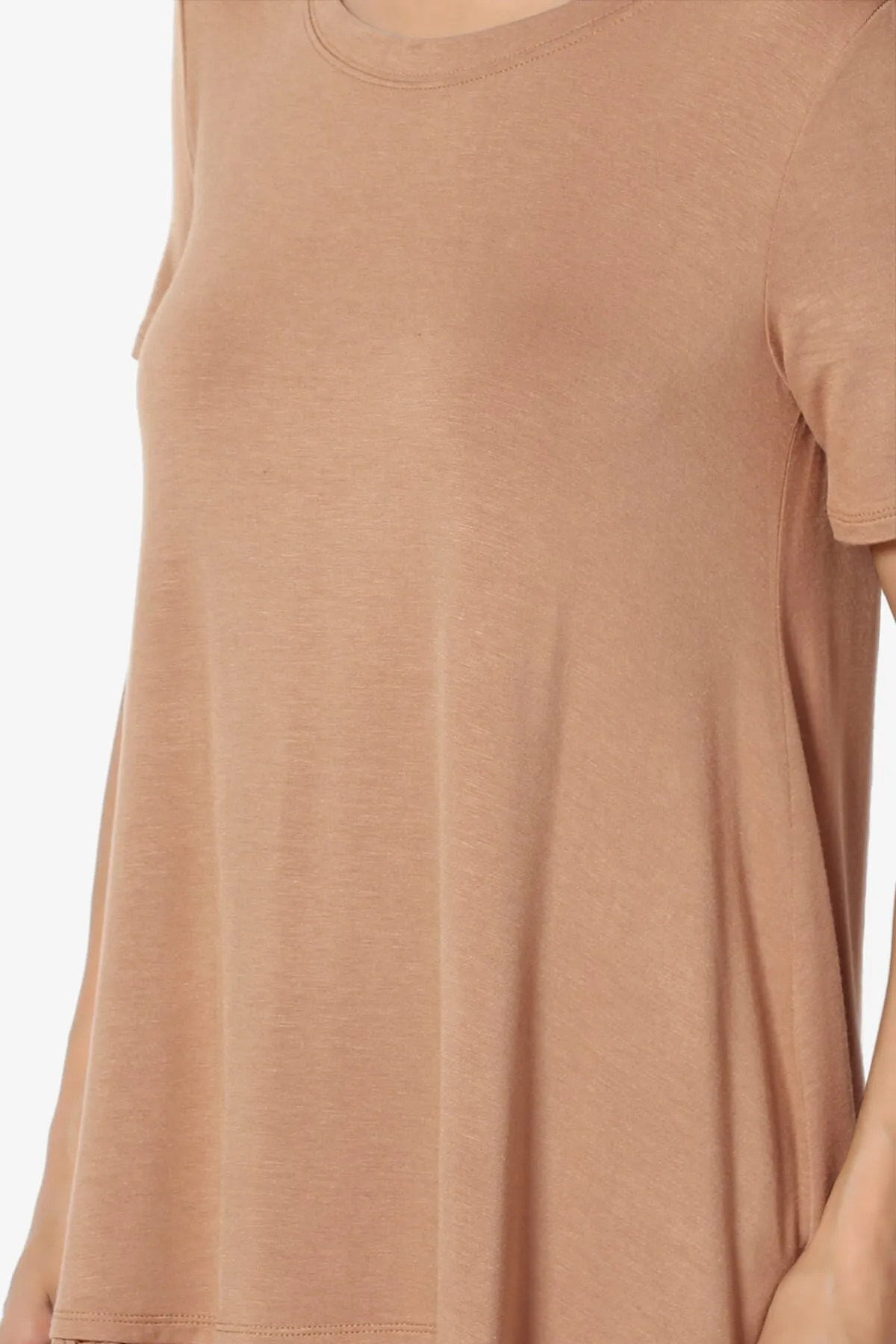 Nason Short Sleeve Lace Hem Tunic Top