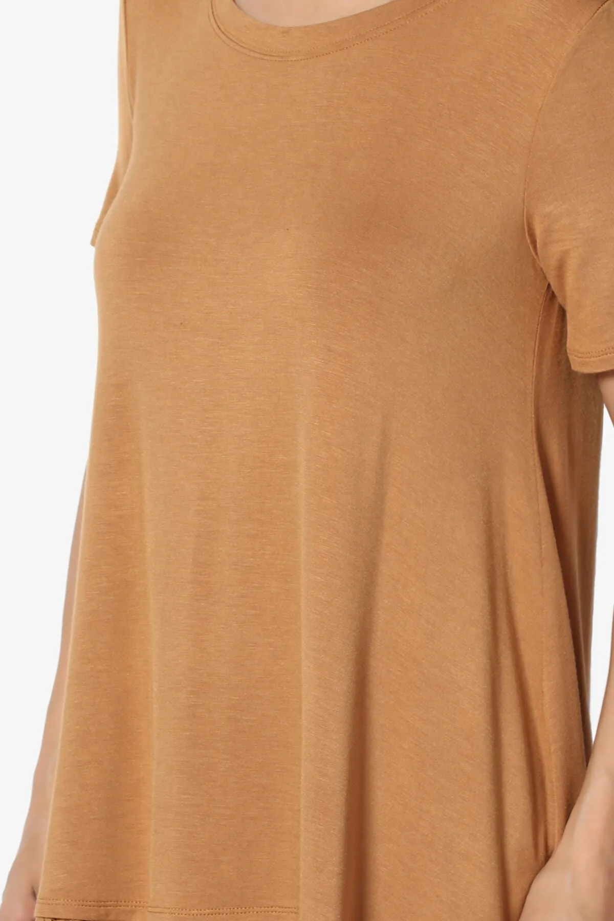 Nason Short Sleeve Lace Hem Tunic Top
