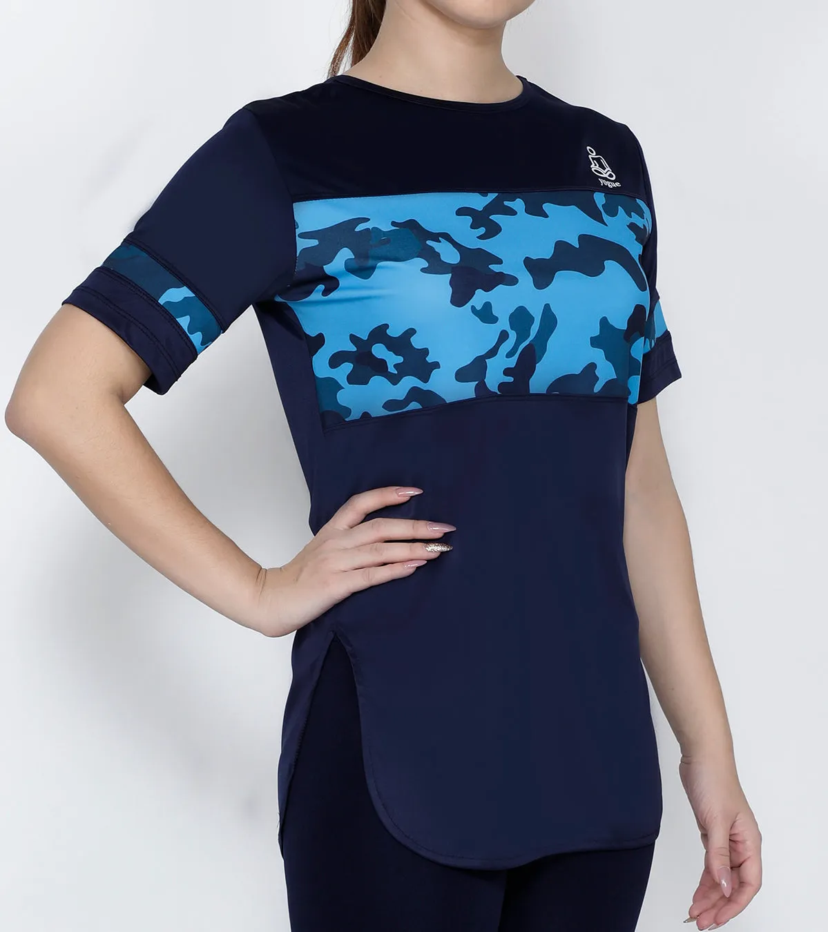 Navy Cobalt Long T-Shirt