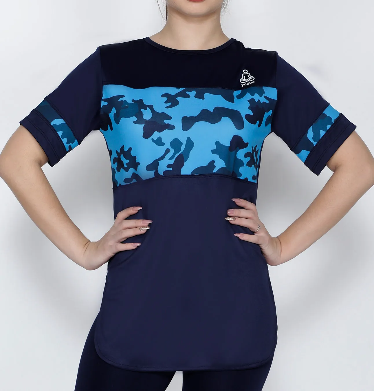 Navy Cobalt Long T-Shirt