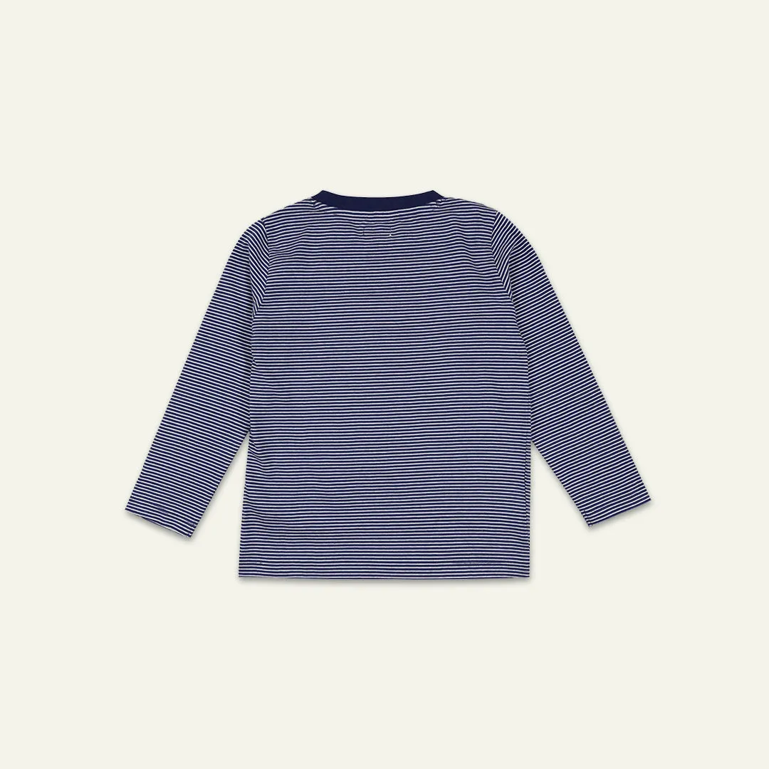 Navy Dinosaur Print Applique Top
